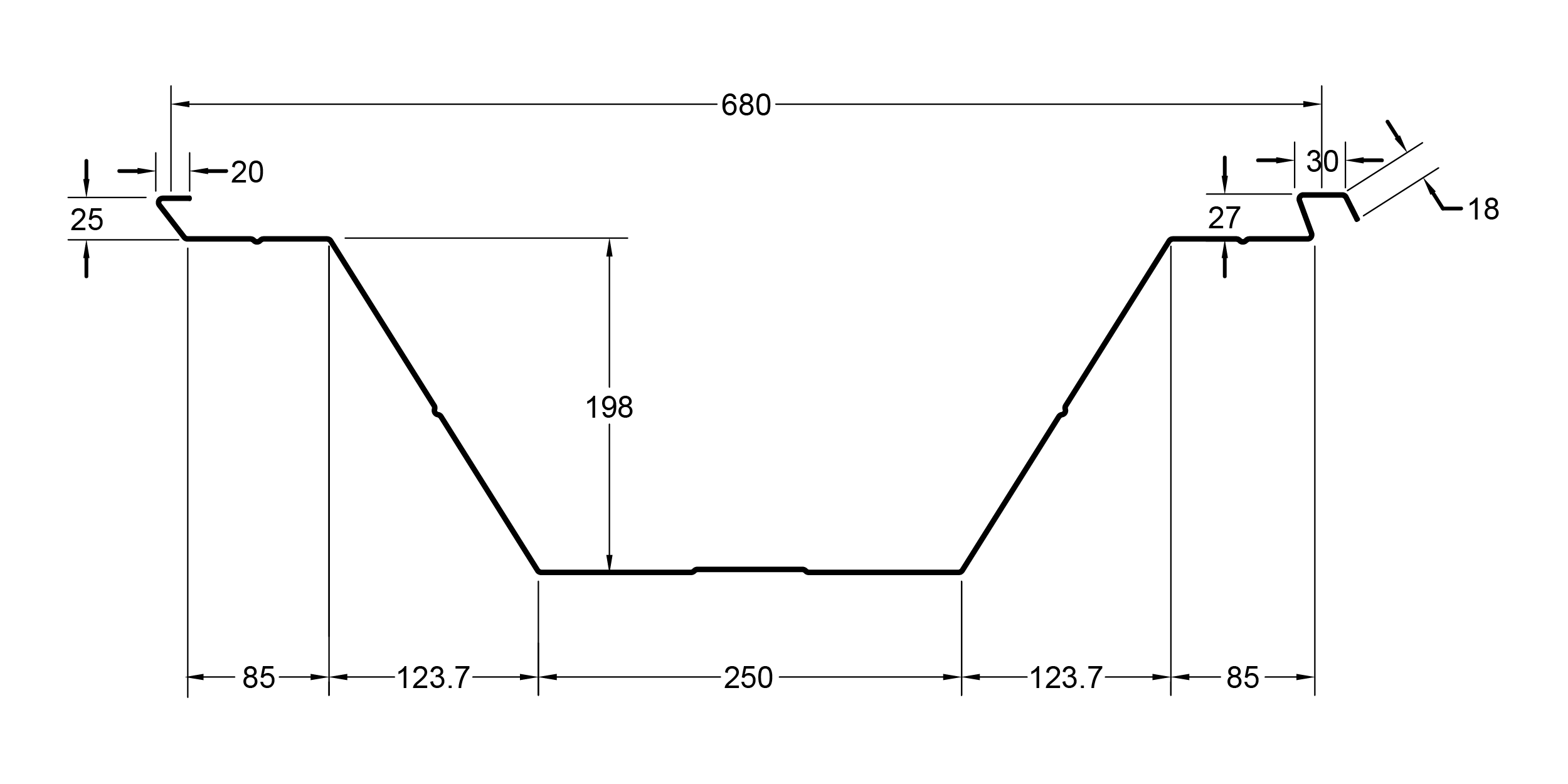 Cubierta Autoportante Curva